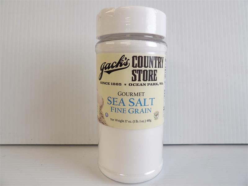 Jacks Gourmet Fine Grain Sea Salt 17 oz.