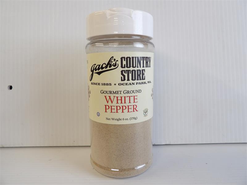 Jacks Gourmet Ground White Pepper 6 oz.