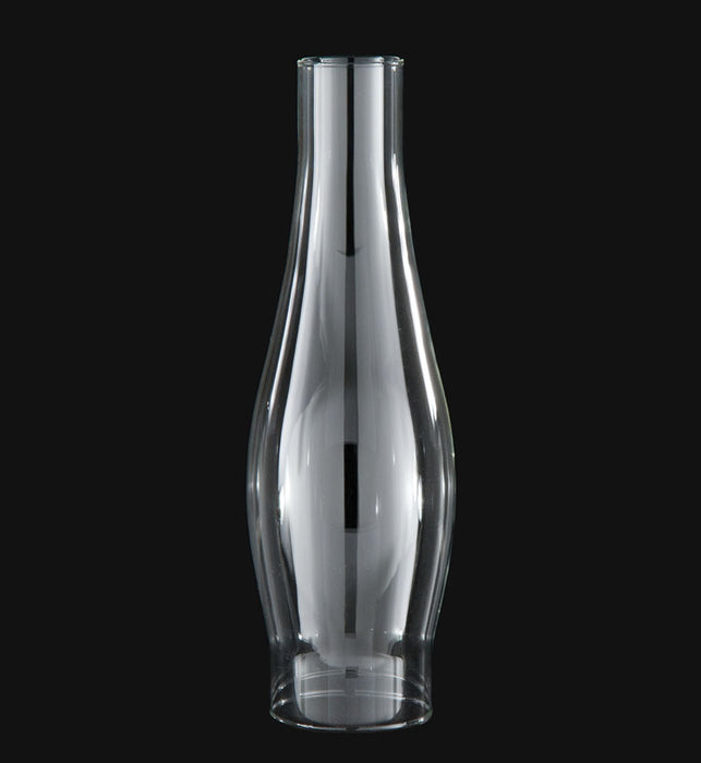 2 1/2" x 10" Round Bulge Duplex Burner Glass Lamp Chimney