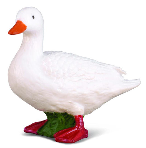 White duck figurine toy