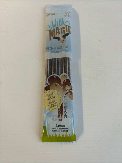 Magic Straws Milk Magic Choc Peanut Butter Milk Flavoring Straws