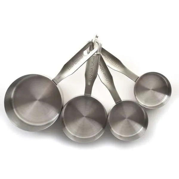 NorPro #3052 Stainless Steel Measuring Cup Set, 4 Pieces