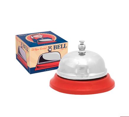 Metal desk bell for greeting customers or play