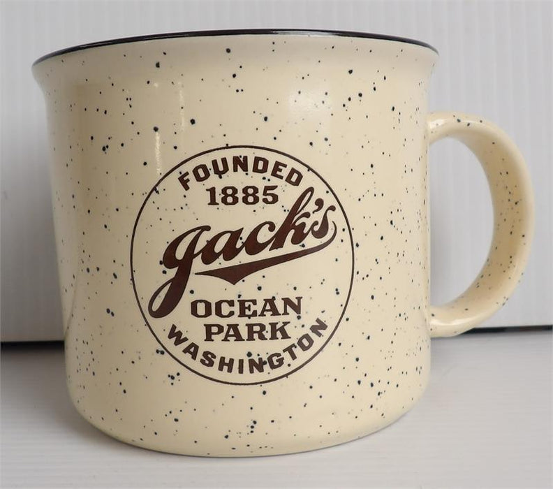 Jacks Logo Ceramic Campfire Mug - Maize 15 oz.