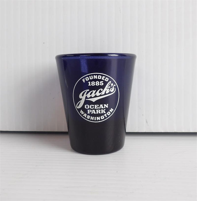 Jacks Logo Cobalt Shot Glass 1.75 oz.
