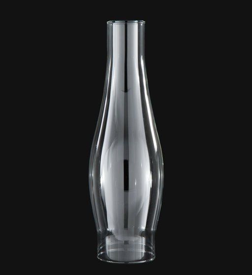 2 1/2" x 10" Round Bulge Duplex Burner Glass Lamp Chimney