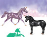 Hidden within the castle walls is a new unicorn foal waiting to be discovered. The set comes complete with a mare, a stallion, and a foal, of course! The Enchanted Forest family is sure to delight and charm you!