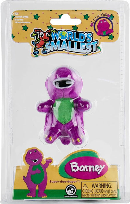 Worlds Smallest Barney Mini-Sized Purple Dinosaur Plush # 5193