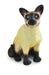 Sitting kitty cat figurine, siamese cat breed