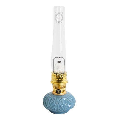 The Aladdin Genie II was first introduced in 1990 with a unique lamp shape and pattern that is similar to a lotus blossom or water lily flower