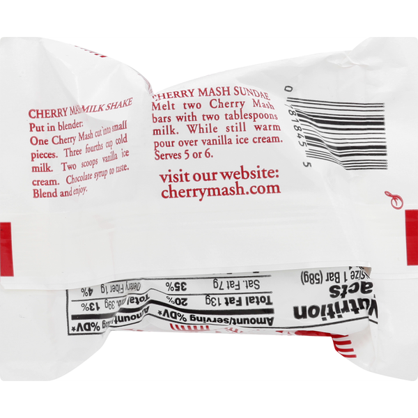Cherry Mash Classic Chocolate and Cherry Candy Bar