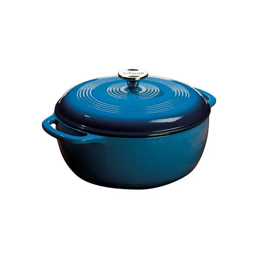 Enamel plated cast iron dutch oven or roasting pan