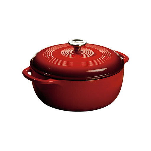 Enamel plated cast iron dutch oven or roasting pan