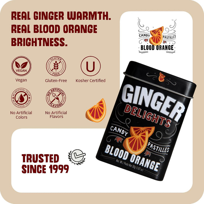 Ginger Delights Blood Orange Ginger Candy