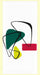 Red and White Kitchen Retro Boomerang Flour Sack Towel 100 % Cotton