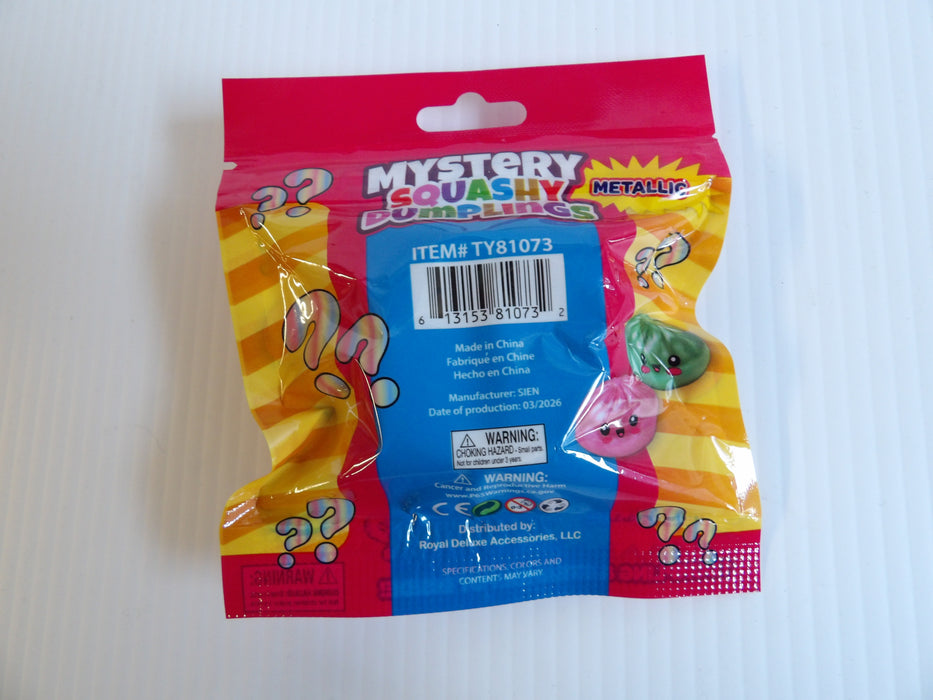 Mystery Mini Dumpling Metallic Squishy Blind Bag with Steamer Pot