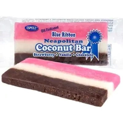 Neapolitan Coconut Layered Candy Bar