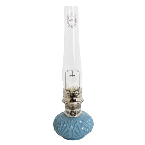 The Aladdin Genie II was first introduced in 1990 with a unique lamp shape and pattern that is similar to a lotus blossom or water lily flower.