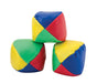 Made in the traditional red, blue, yellow and green pattern, these bean-filled balls are the right size and weight and won't roll away if dropped