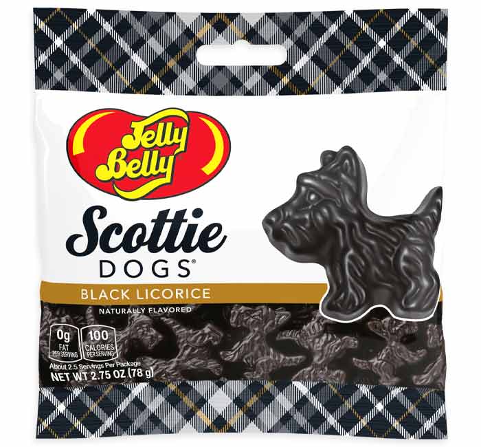 Jelly Belly Scottie Dogs Black Licorice Candy