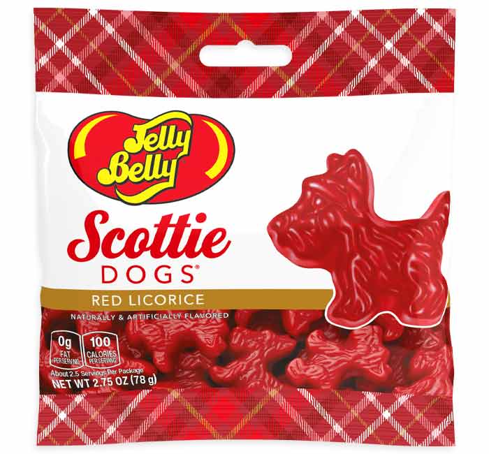 Jelly Belly Scottie Dogs Red Licorice Candy