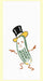 Red and White Kitchen Retro Mr Pickle Flour Sack Towel 100% Cotton