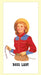 Red and White Kitchen Retro Boss Lady Flour Sack Towel #VL128