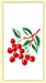 Red and White Kitchen Retro Country Garden Flour Sack Towel 100% Cotton