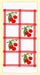  Vintage-look, country-style flour sack towel with red tile squares and clusters of bright red cherries. Measures 17" x 24". 100% Cotton flour sack towel.