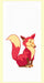 Red and White Kitchen Retro Clever Fox Flour Sack Towel 100 % Cotton