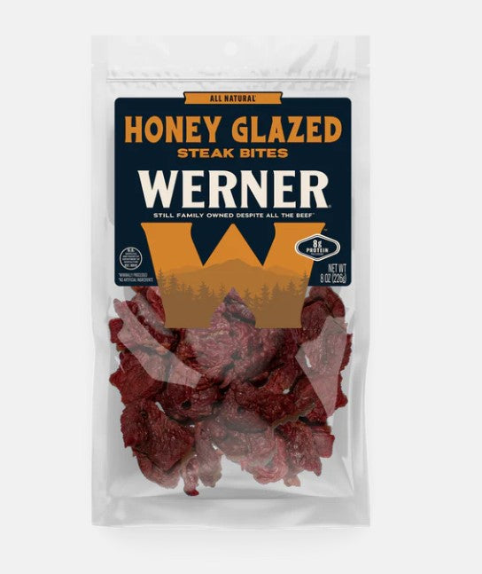 Werner 8 oz. All Natural Honey Glazed Premium Steak Bites