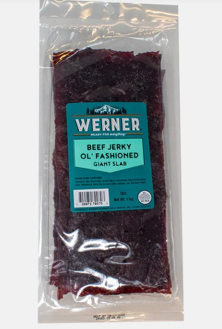 Werner Jerky 10 Count Ol Fashioned Giant Slab