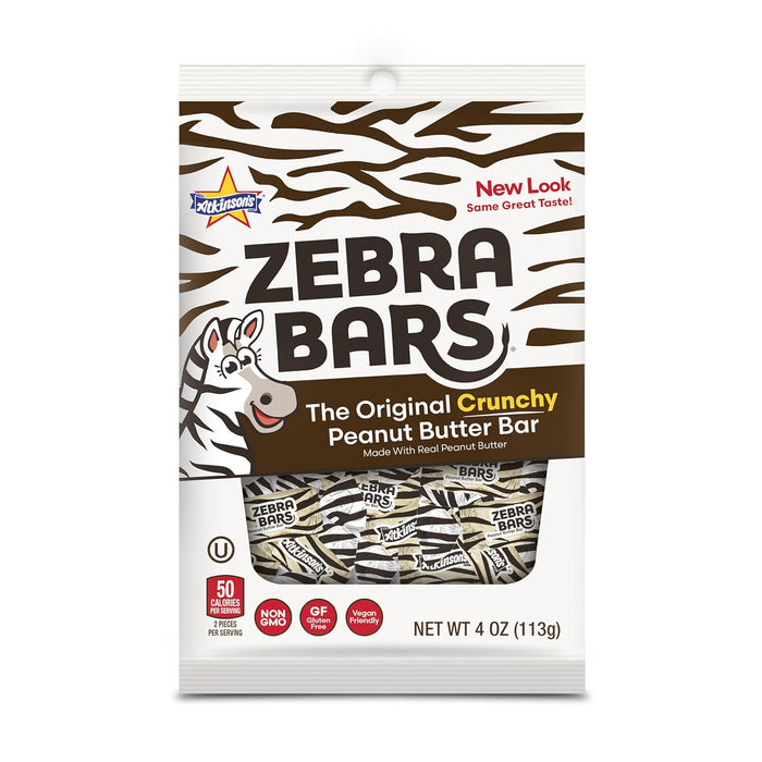 Atkinson Zebra Peanut Butter Bars Candy