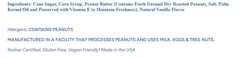 Atkinson Zebra Peanut Butter Bars Candy