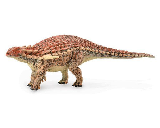 The Borealopelta Dinosaur Figurine from Collect A measures 5.9"L x 1.8"H. Ages 3 and up.