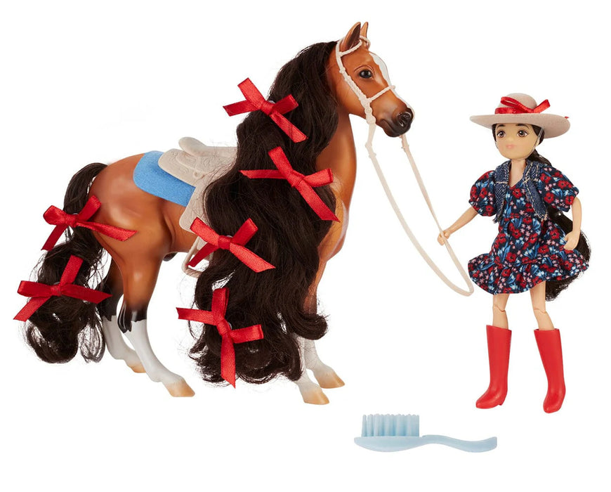 Breyer Freedom Series Nora & Boots Cowgirl & Western Horse Set #10651 - Rider & Horse Play Set