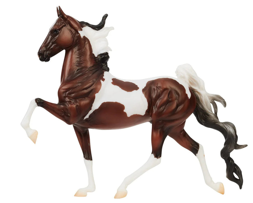 Breyer Traditional Ideal Series American Pinto Saddlebred - Orren Mixer Tribute #10669