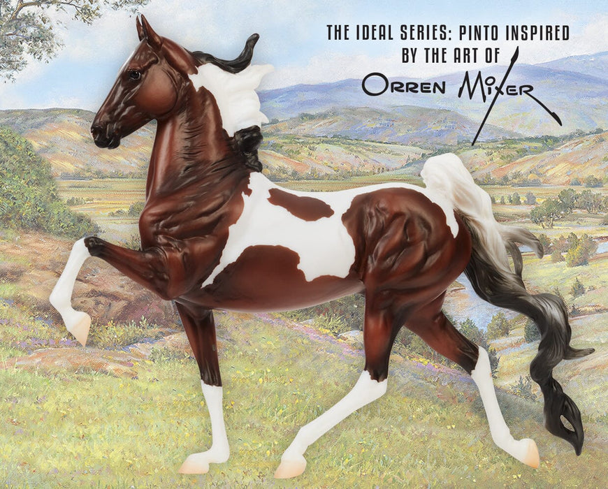 Breyer Traditional Ideal Series American Pinto Saddlebred - Orren Mixer Tribute #10669