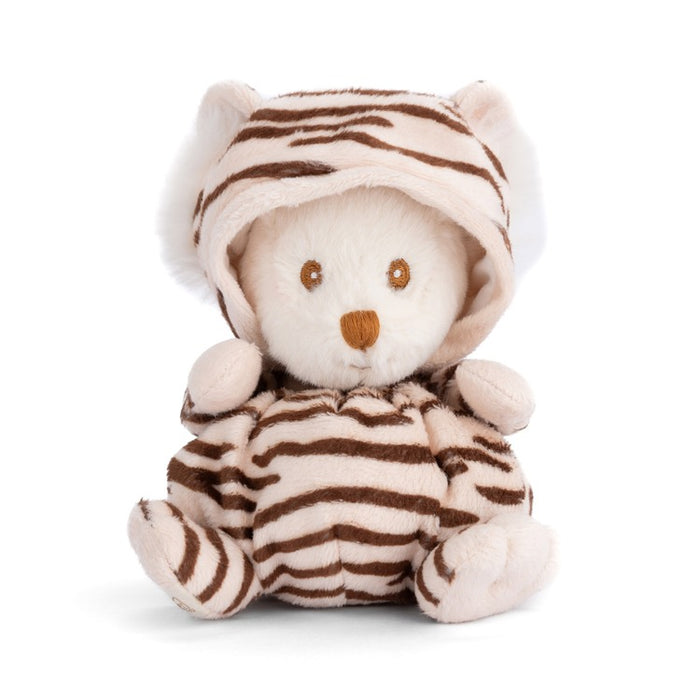 Bukowski Bears Ziggy Tiger Plush Orange Striped Removable Hood Jungle Character 6 Inch Premium Soft Toy
