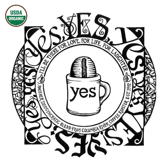Organic YES Coffee - Medium Roast Small Batch 12oz Bag