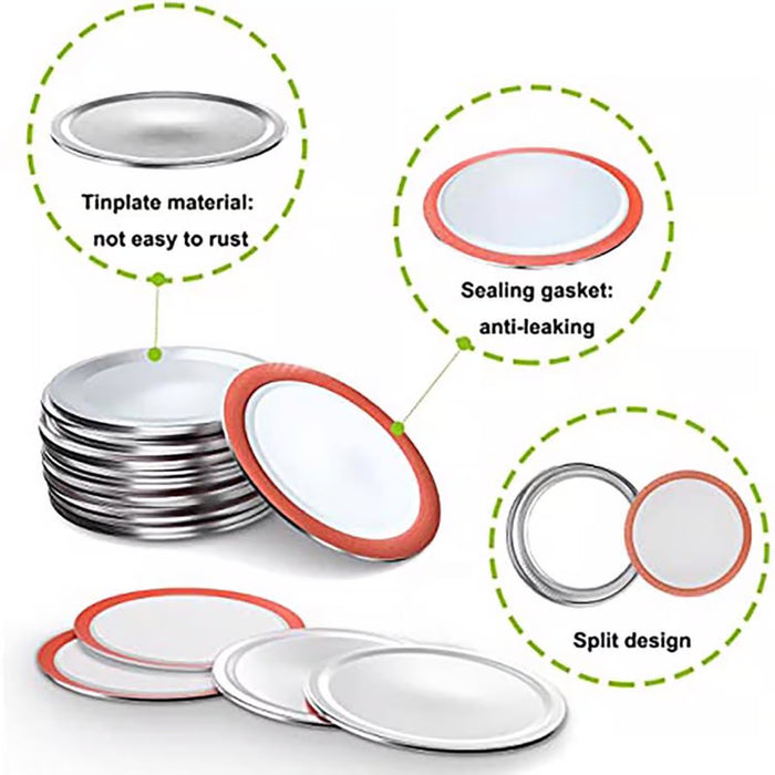 Ball Regular Mouth Canning Lids Only 12-Pack - USA Made Replacement Lids