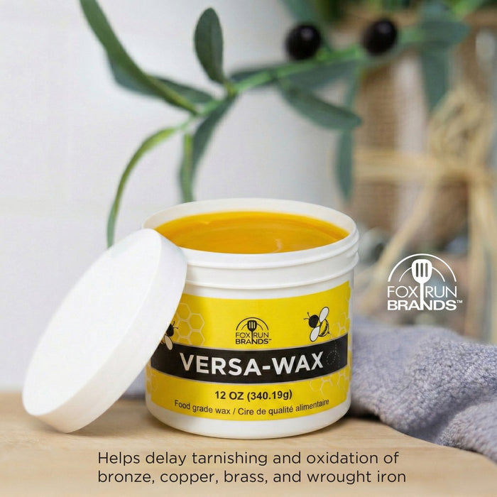 Fox Run Versa Wax Beeswax Polish – 12 oz for Wood & Metal