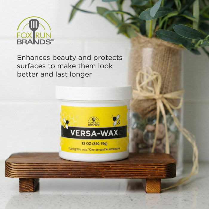 Fox Run Versa Wax Beeswax Polish – 12 oz for Wood & Metal