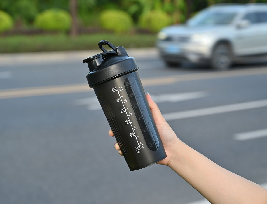 Fox Run BPA-Free Blender Shaker Bottle with Accessories – Protein & Nutrition Shaker