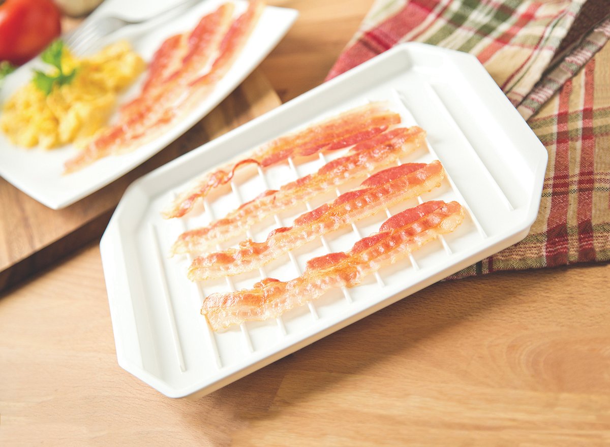 Fox Run Microwavable Bacon Rack – White Plastic Drip Tray — Jack's ...