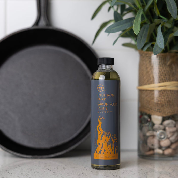 Fox Run Outset Cast Iron Soap – 8 oz Cleaner for Cast Iron Cookware
