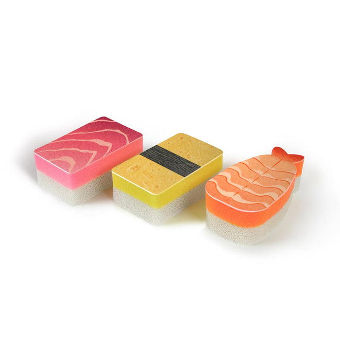 Fred & Friends Washabi Sushi Sponges, Set of 3