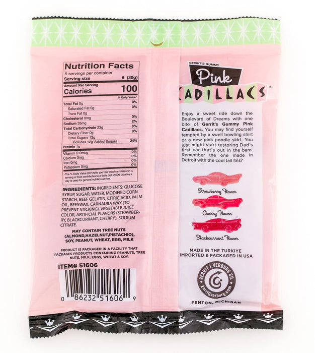 Gerrit Verburg Pink Cadillac Gummy Candy — 5.29 oz