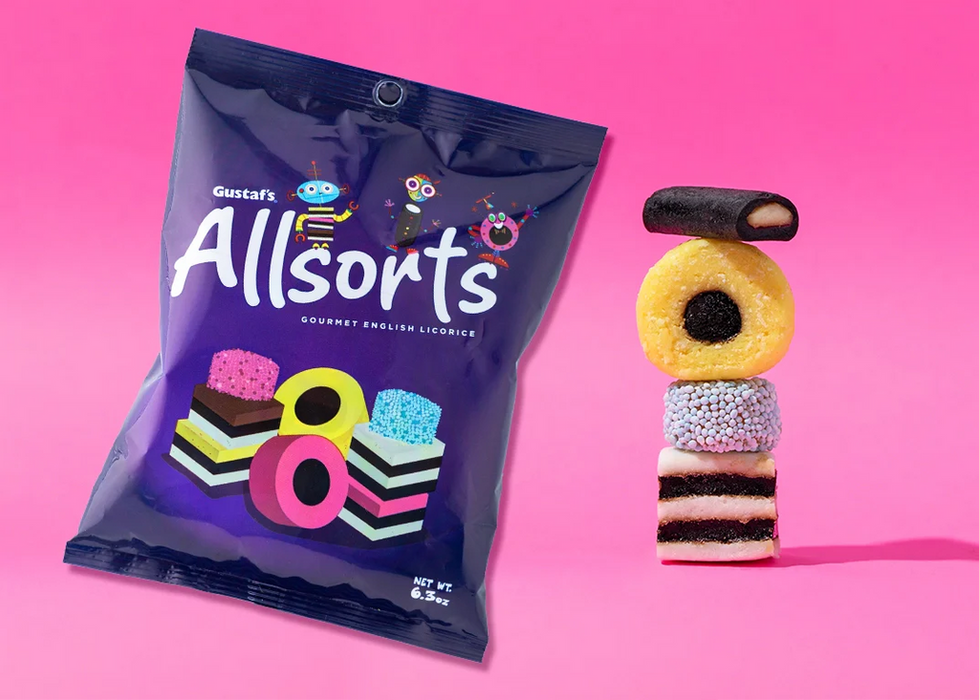 Gustaf's Classic English Licorice Allsorts — 6.3 oz