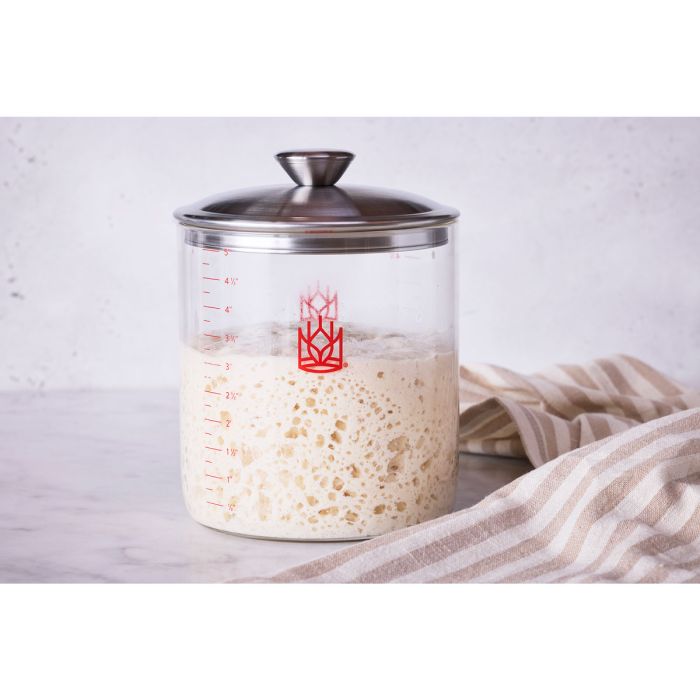 King Arthur Baking Glass Sourdough Starter Crock - 1.5 Quart